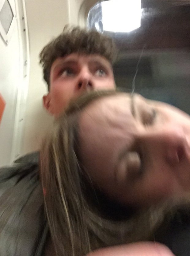 A SCOT pleaded for someone to ìcollect their mawî after a stranger fell asleep on him whilst he travelled on public transport. Euan McMillan, from Bathgate, West Lothian, was travelling on the Glasgow Subway last Friday when he suffered a public transport nightmare as the woman sitting next to him nodded off on his shoulder. The startled 20-year-old managed to snap two selfies with the sleeping woman as she slipped from his shoulder to his chest. He uploaded the photos to Twitter with the caption: ìSomebody want to collect their maw? Been sleeping on me for 15 mins on the Subway.î His hilarious tweet has gone viral, picking up over 18,000 likes and retweets as well as countless comments from fellow users reacting to the subway sleeper.