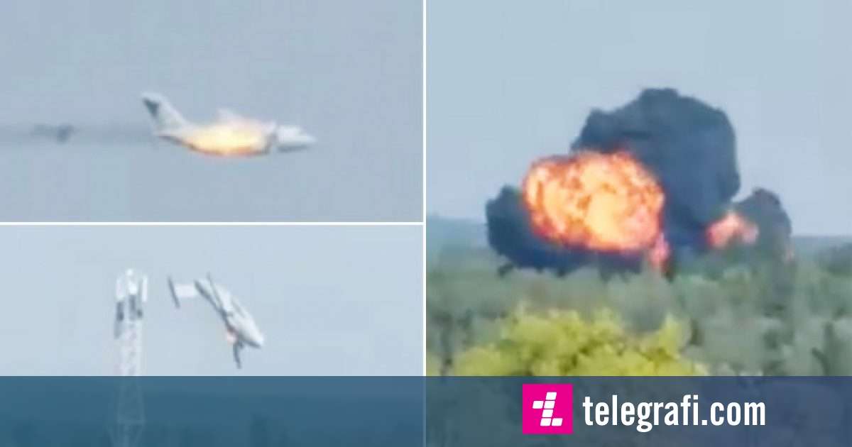 Pamjet Q Tregojn Aeroplanin Ushtarak T P Rfshir Nga Zjarri Para Se