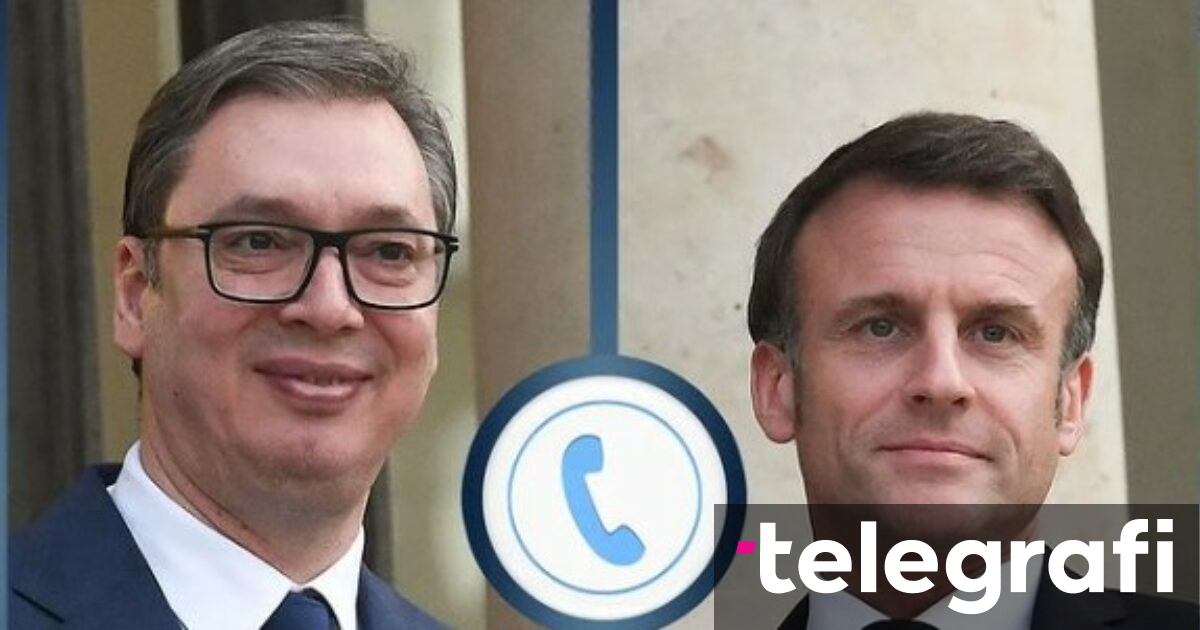 Vu I Phone Conversation With Macron Talk About Kosovo Serbia Dialogue