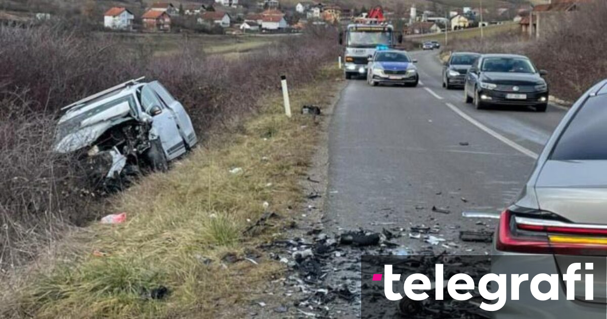 Aksident trafiku në Klinë dy persona lëndohen Telegrafi Telegrafi