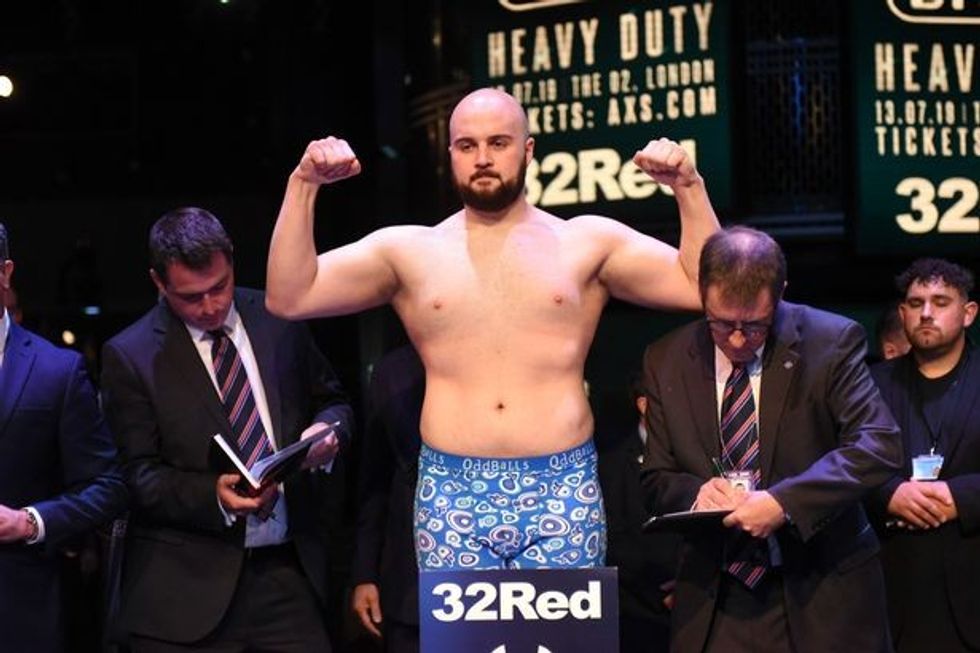 0 Frank Warren Queensberry Promotions Weigh In Boxing BT Studios Stratford London United Kingdo