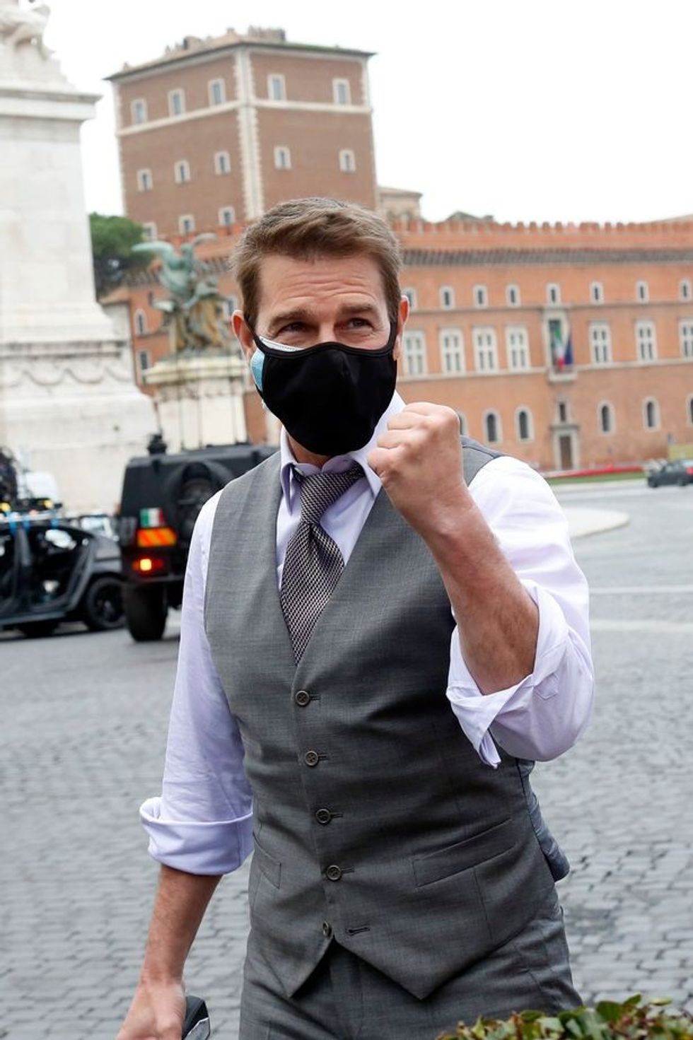 0 Italy Rome Tom Cruise on the set of Mission Impossible 7 1