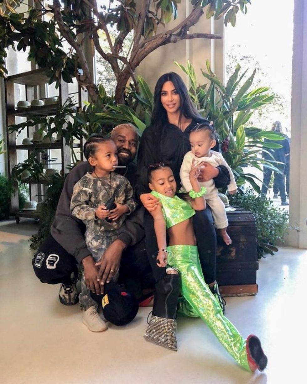 0 Kanye West Returns to LA to Catch Up as a Family with Kim Kardashian He Really Missed the Kids