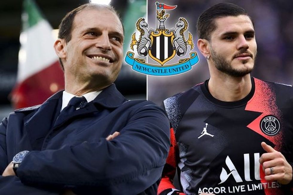 0 Max Allegri and Mauro Icardi