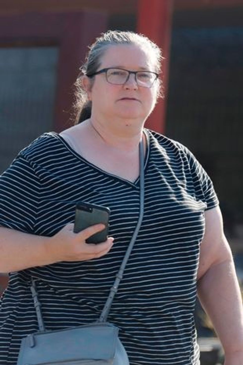 0 PAY Excl Bridget Fonda is Pictured on a Rare Outing in Los Angeles