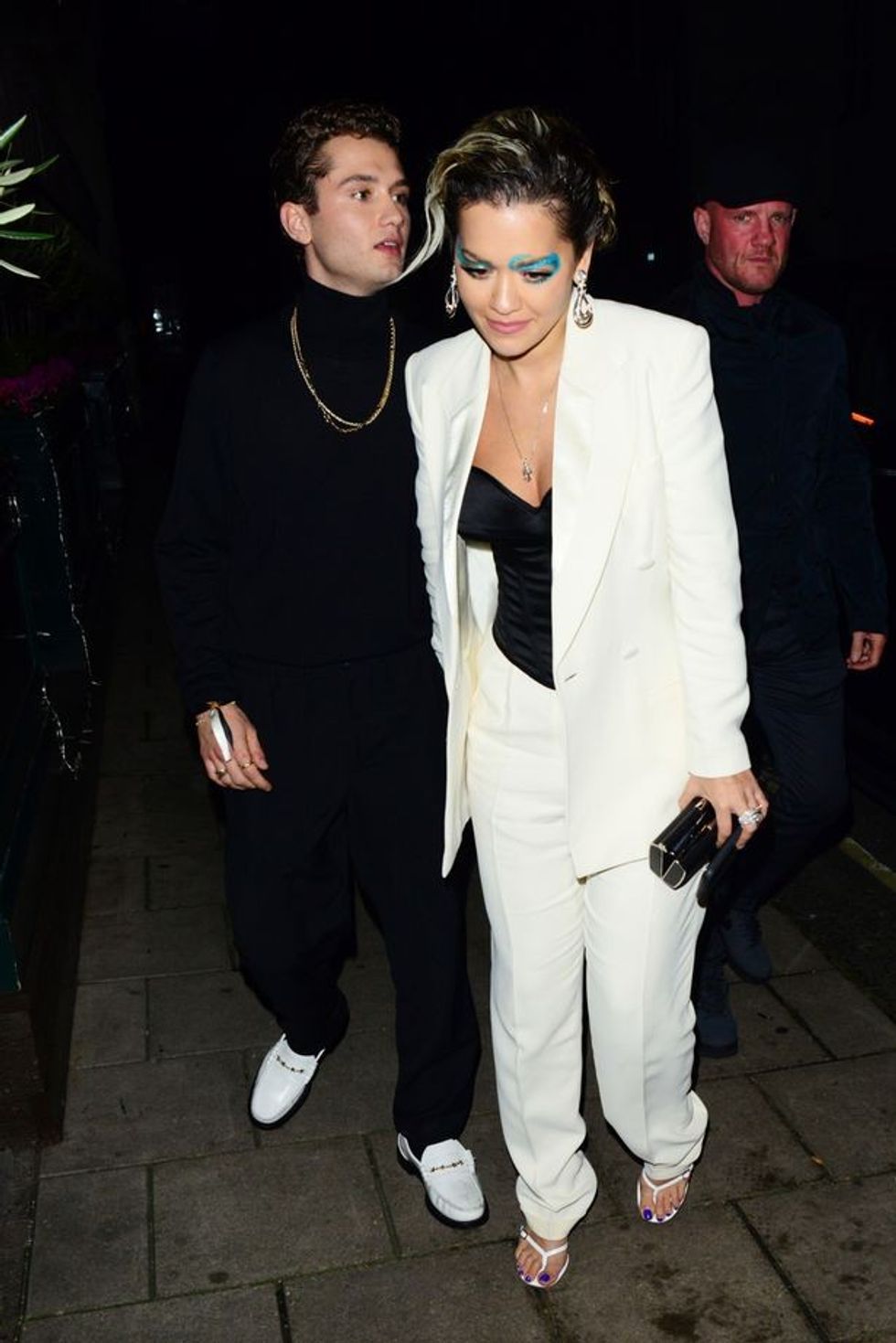 0 Rita Ora holds hands with Rafferty Law at Georgio Armani Fashion Awards afterparty held at Harry 1