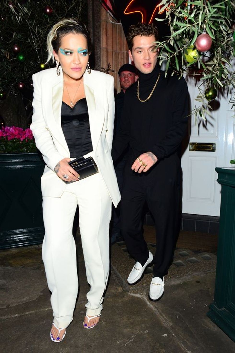 0 Rita Ora holds hands with Rafferty Law at Georgio Armani Fashion Awards afterparty held at Harry 2