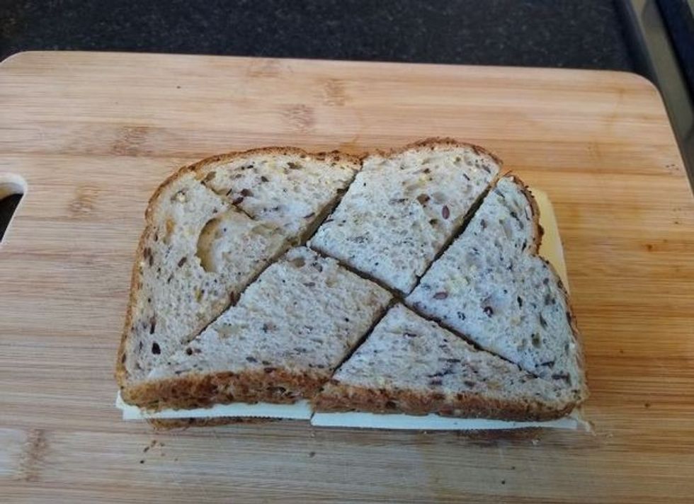 0 Woman sparks debate with best way to cut a sandwich as some say its chaotic