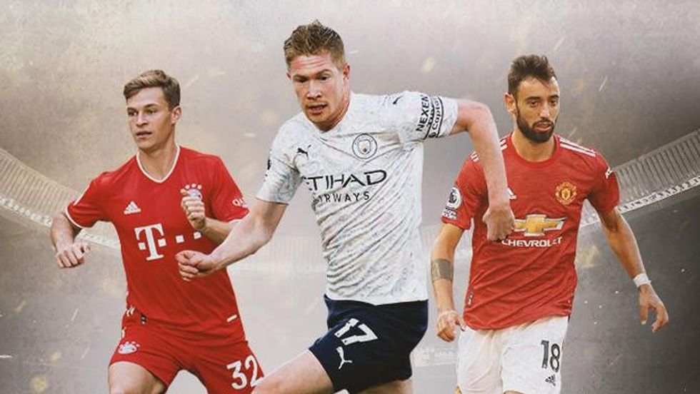 048377800 1608706703 Ilustrasi Joshua Kimmich Kevin De Bruyne Bruno Fernandes