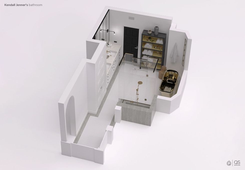 05 Celebrity Bathrooms Kendall Jenner Top View