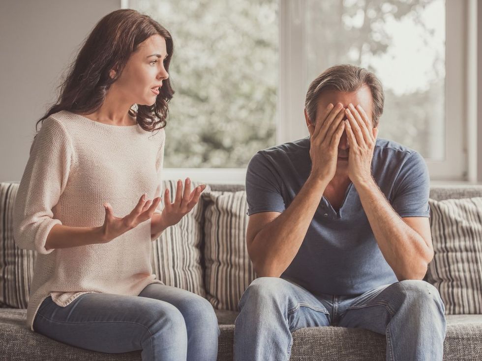 1 Couple having a quarrel