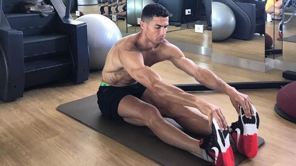 1 Cristiano Ronaldo in the gym