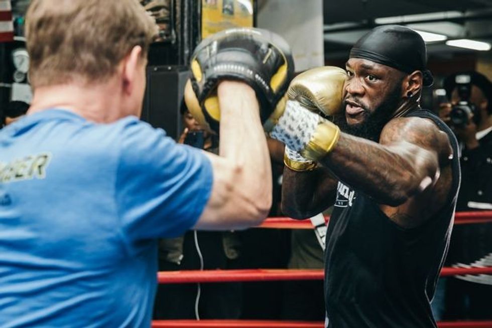1 DEONTAY WILDER MEDIA WORKOUT
