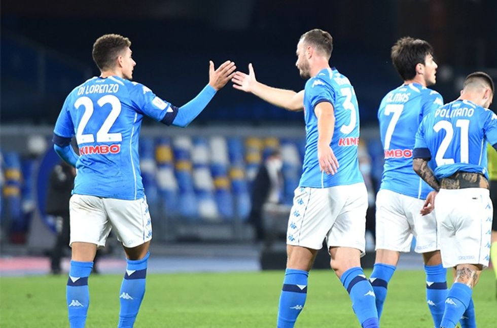 13012020 dilorenzo rrahmani gol esultanza napoliempoli coppaitalia www.ilmionapoli.it