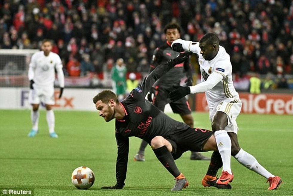 1518722116779 lc galleryImage Arsenal s Shkodran Mustaf