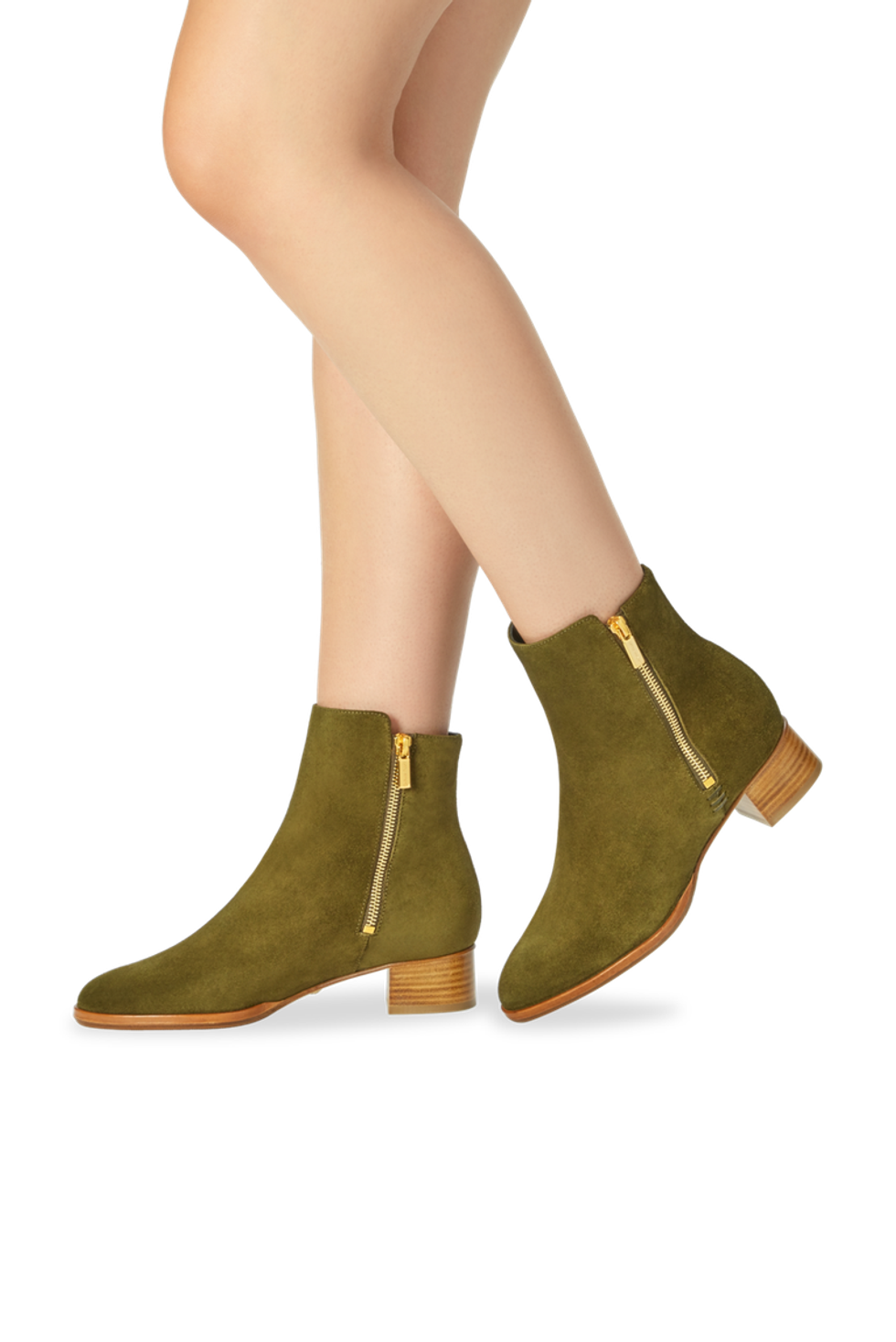 1597689956 PerfectZipBootie30 OliveSuede5 onmodel min 1575x