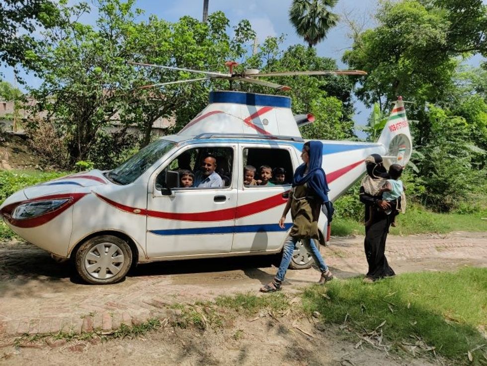 1663159740 AA 20220914 28892628 28892616 INDIJAC AUTOMOBIL PRETVORIO U HELIKOPTER IZNAJMLJUJE GA ZA SVADBE 1