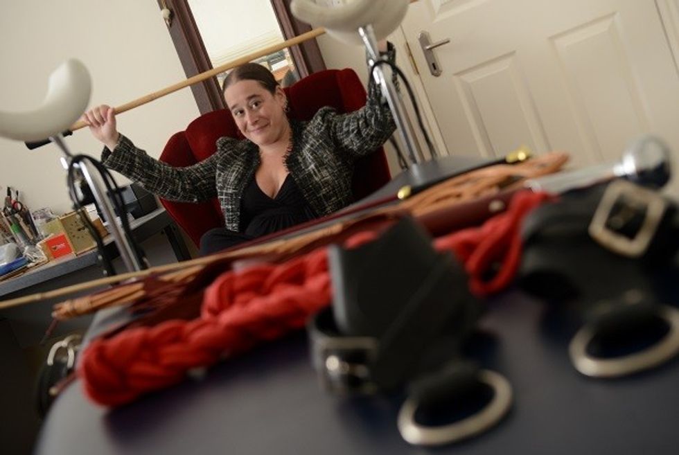 18/11/2016 Pic by: Penny Cross Feature Sam meeting professional dominatrix Margaret Corvid Contact: Margaret: 07627 276 395