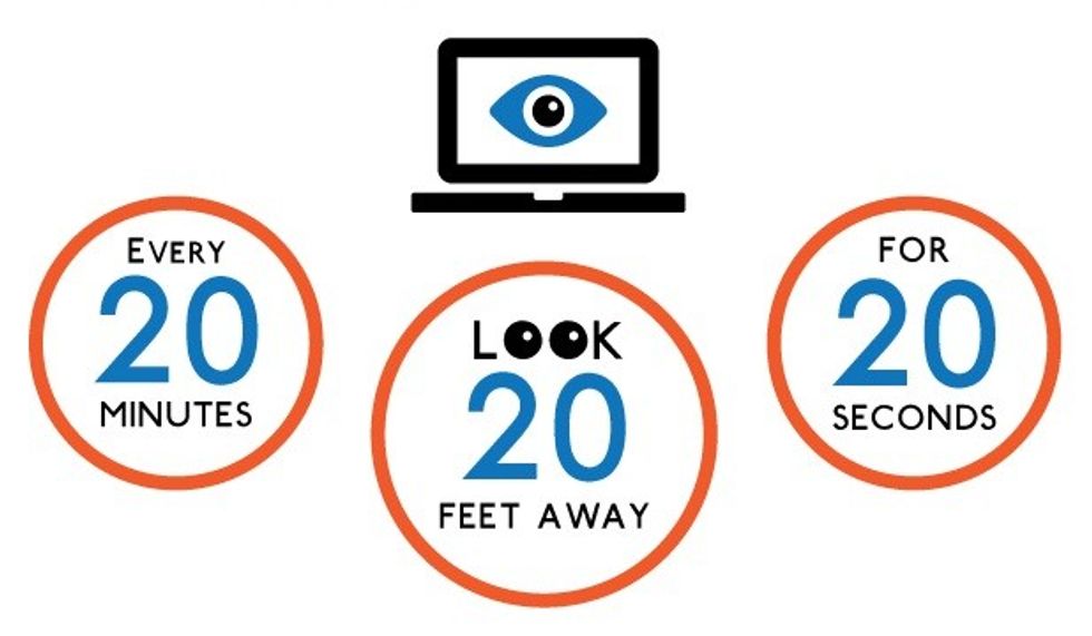 20 20 20 rule break eye protection