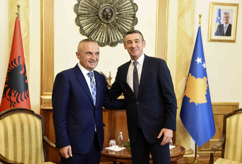 2017 10 11 Kryeparlamentari Veseli takoi presidentin e Shqipërisë Ilir Meta 2