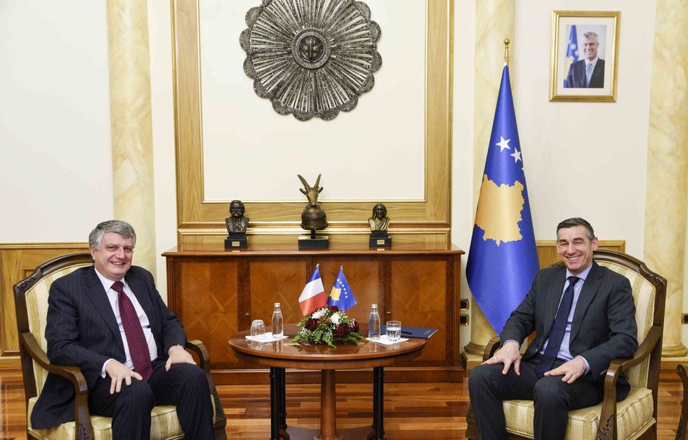 2018 01 16 Kryetari Veseli takoi ambasadorët e vendeve të Quintit dhe shefen e zyrës së BE së në Kosovë 3