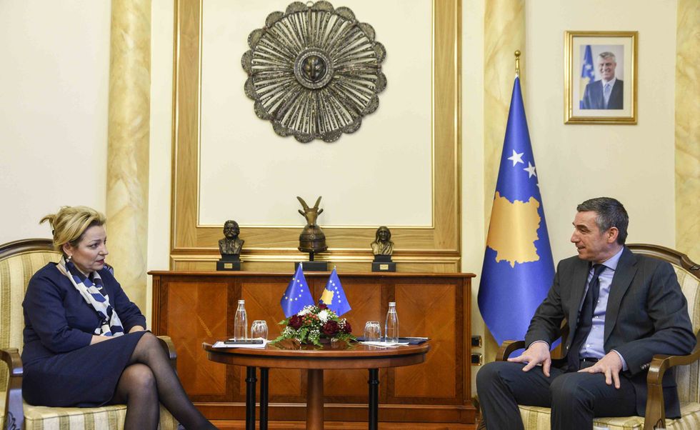 2018 01 16 Kryetari Veseli takoi ambasadorët e vendeve të Quintit dhe shefen e zyrës së BE së në Kosovë 6