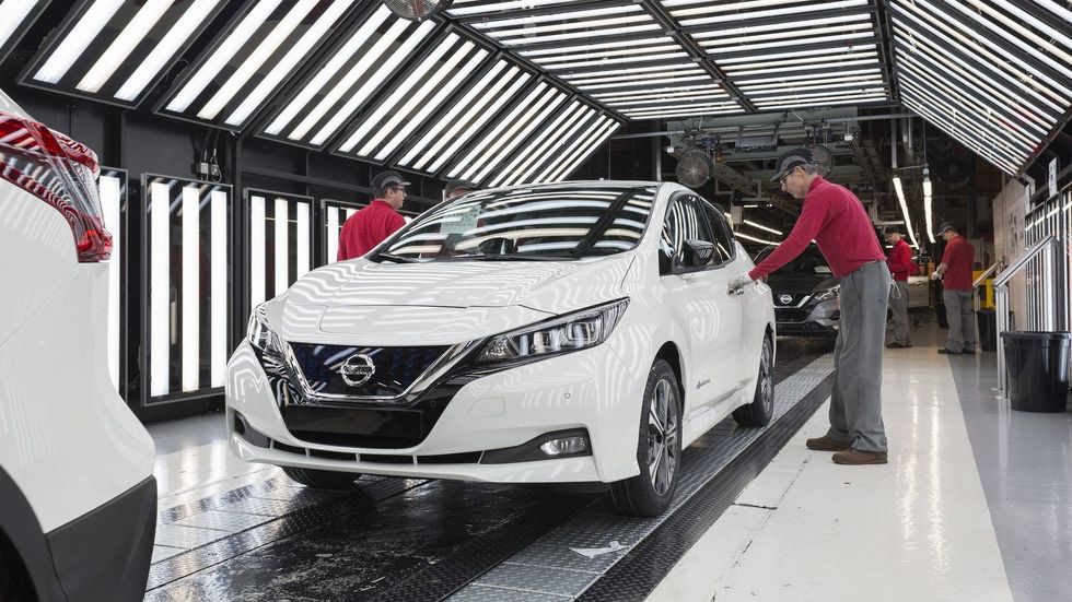 2018 nissan leaf production start in europe
