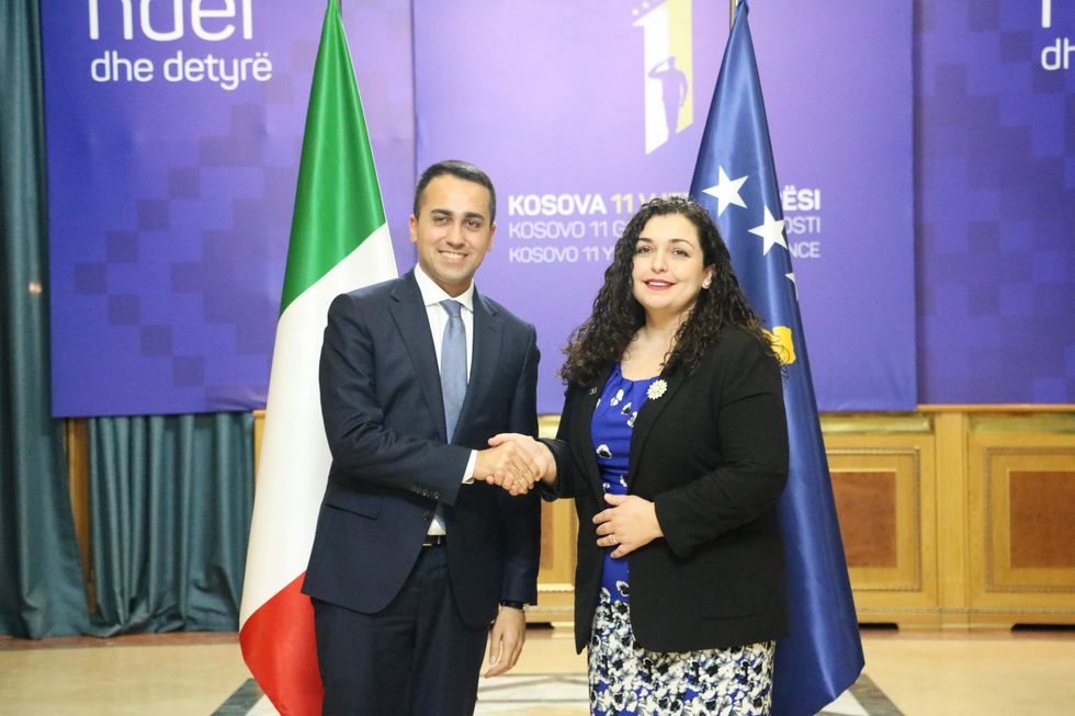 2020 02 11 Osmani ministrit Di Maio Perspektiva evropiane është orientim yni strategjik 5 scaled