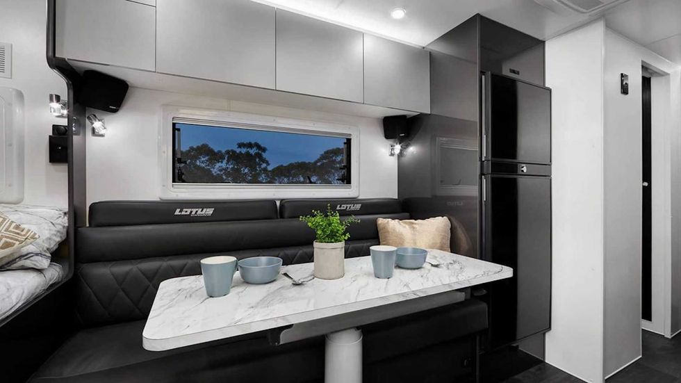 2020 lotus caravans off grid living space