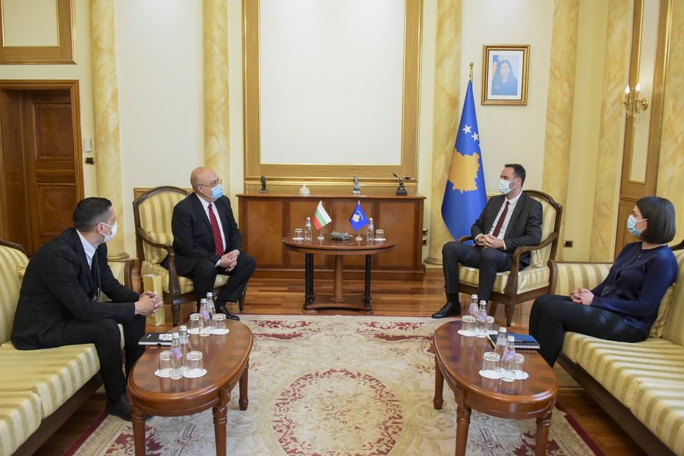 2021 04 29 Kryekuvendari Konjufca priti ne takim ambasadorin e Bullgarise z.Hristo Gudjev 2