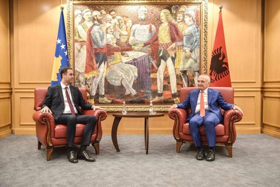 2021 06 07 Kryekuvendari Konjufca takoi presidentin Ilir Meta 2