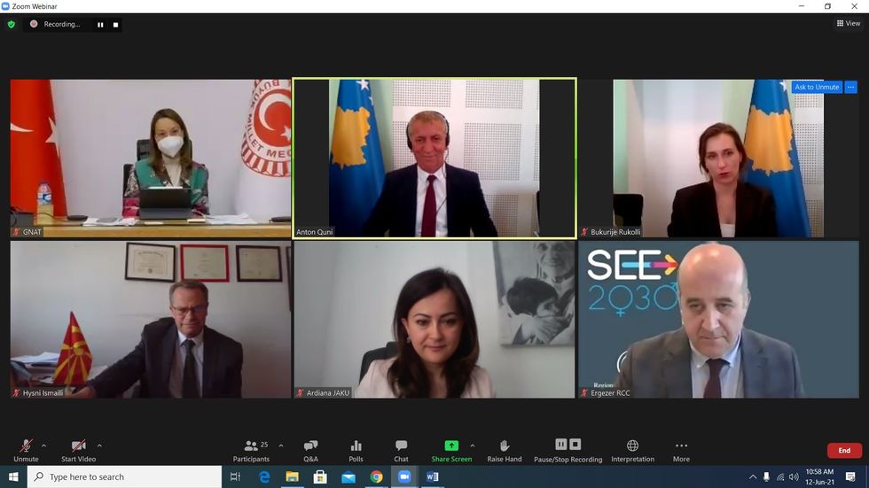 2021 06 12 U Takimi i Komisionit te Pergjithshem per Zhvillim Social Arsim Kerkim dhe Shkence i AP te SEECP se 1 1