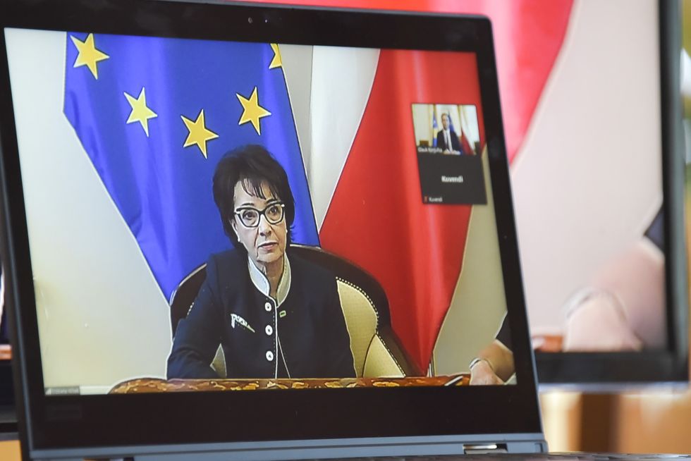 2022 06 07 Kryetari Konjufca zhvilloi takim virtual me kryeparlamentaren polake Witek 2