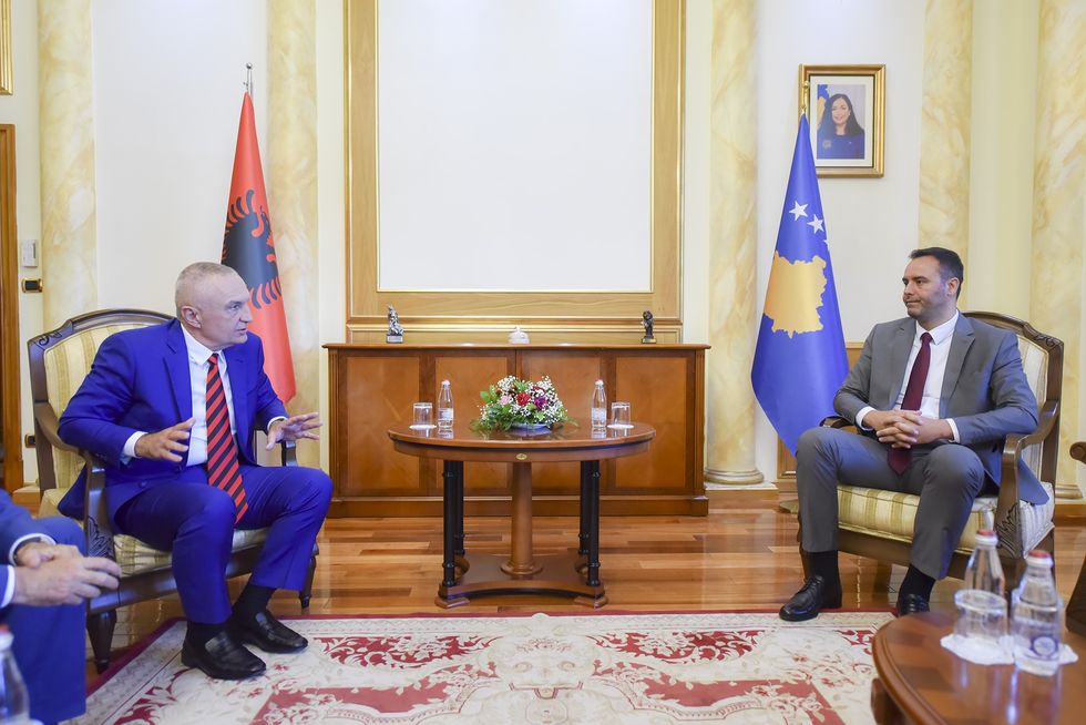 2022 07 22 Kryetari Konjufca priti ne takim presidentin e Shqiperise Ilir Meta 1