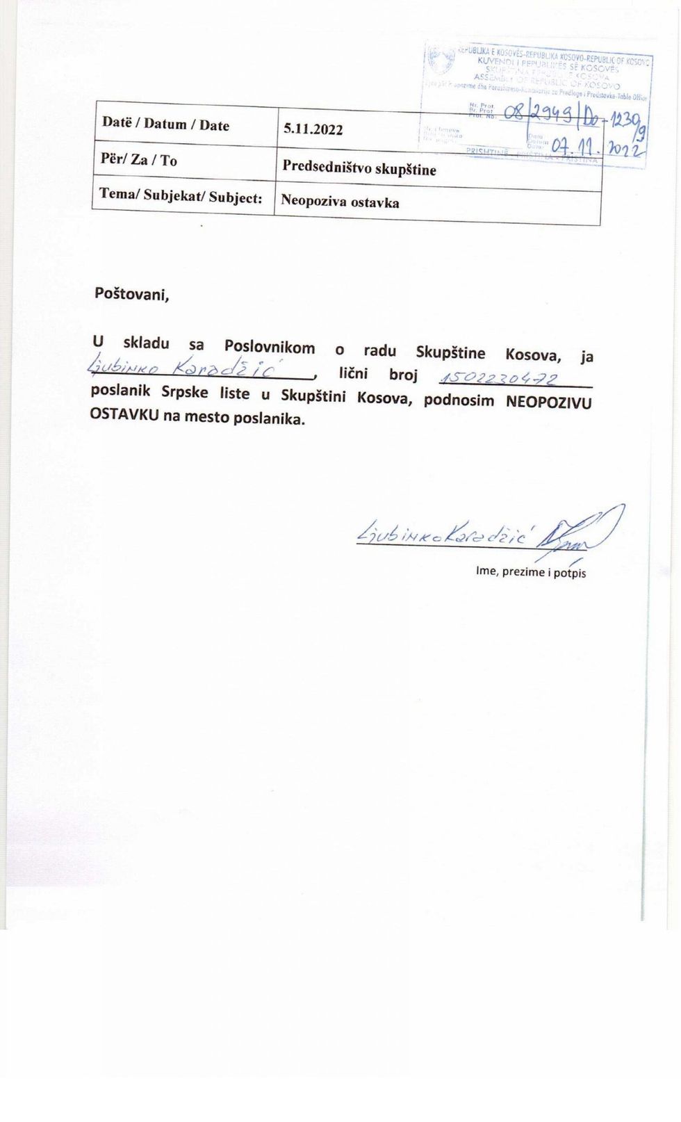 2022 11 07 Lista Doreheqjet Ljubinko Karadzic peeUSsfnVj scaled