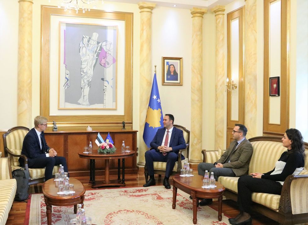 2023 10 25 Kryetari Konjufca priti kryetarin e GM te Estonise Kristo Enn Vaga 2