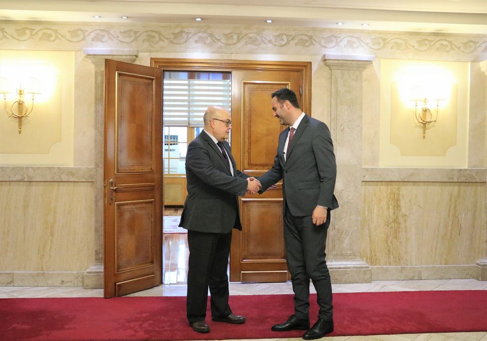 2023 12 18 Kryetari Glauk Konjufca priti ne takim ambasadorin e Bullgarise Hristo Gudjev 4