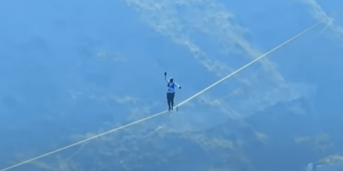 He tried to cross the Strait of Messina by walking on a tightrope ...