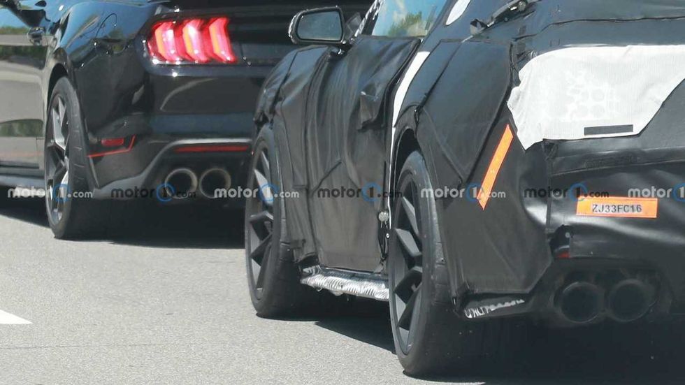 2024 ford mustang mach 1 rear view spy photo