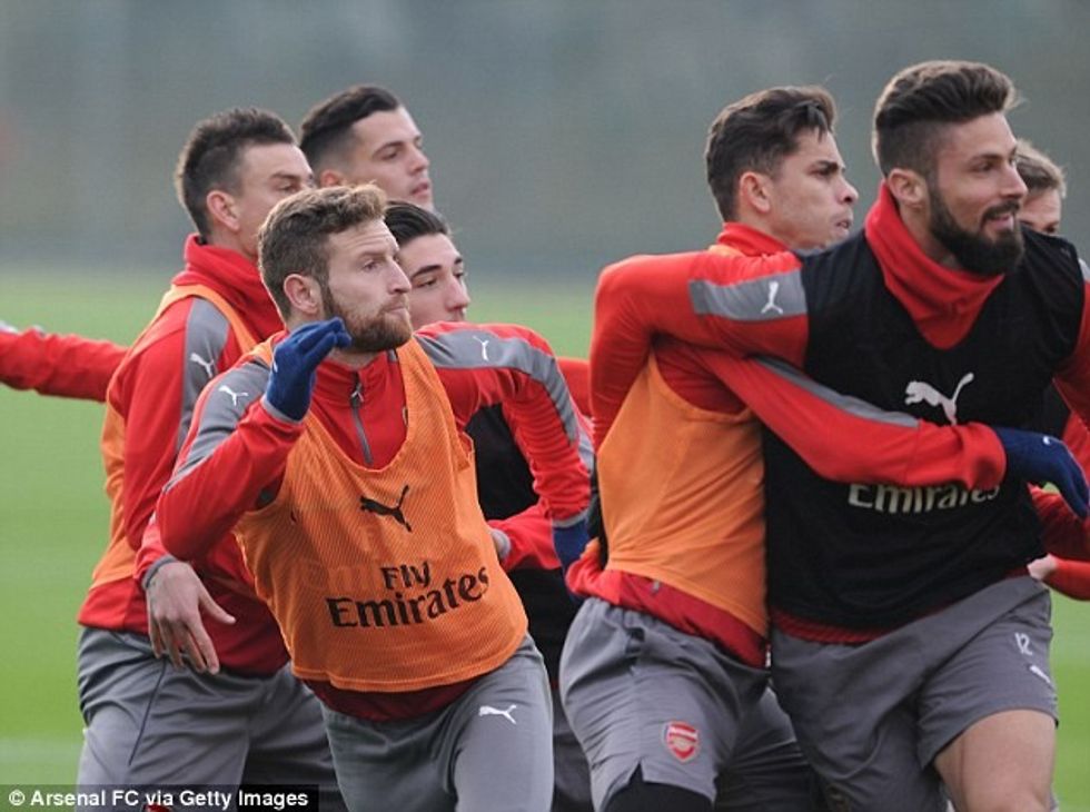 24-vjeçari gjithmonë jep maksimumin gjatë stërvitjeve në Arsenal