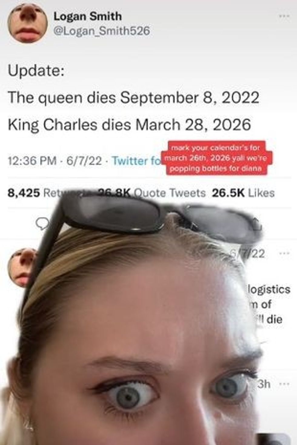 3 tweet predicted queens death date