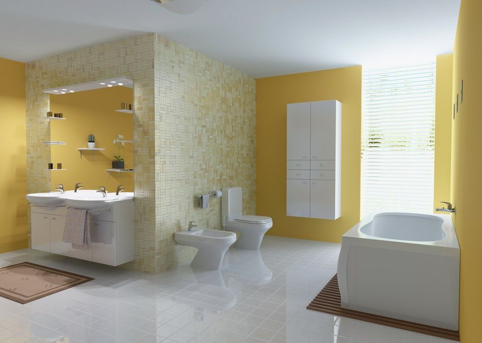 31 Yellow Bathroom