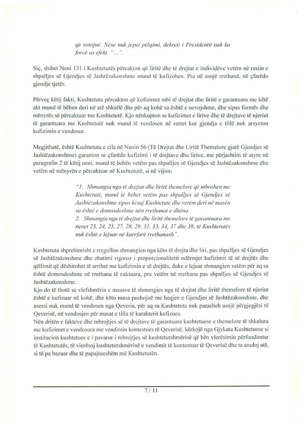 332 Kerkese Gjykates Kushtetuese te Republikese se Kosoves page 0007