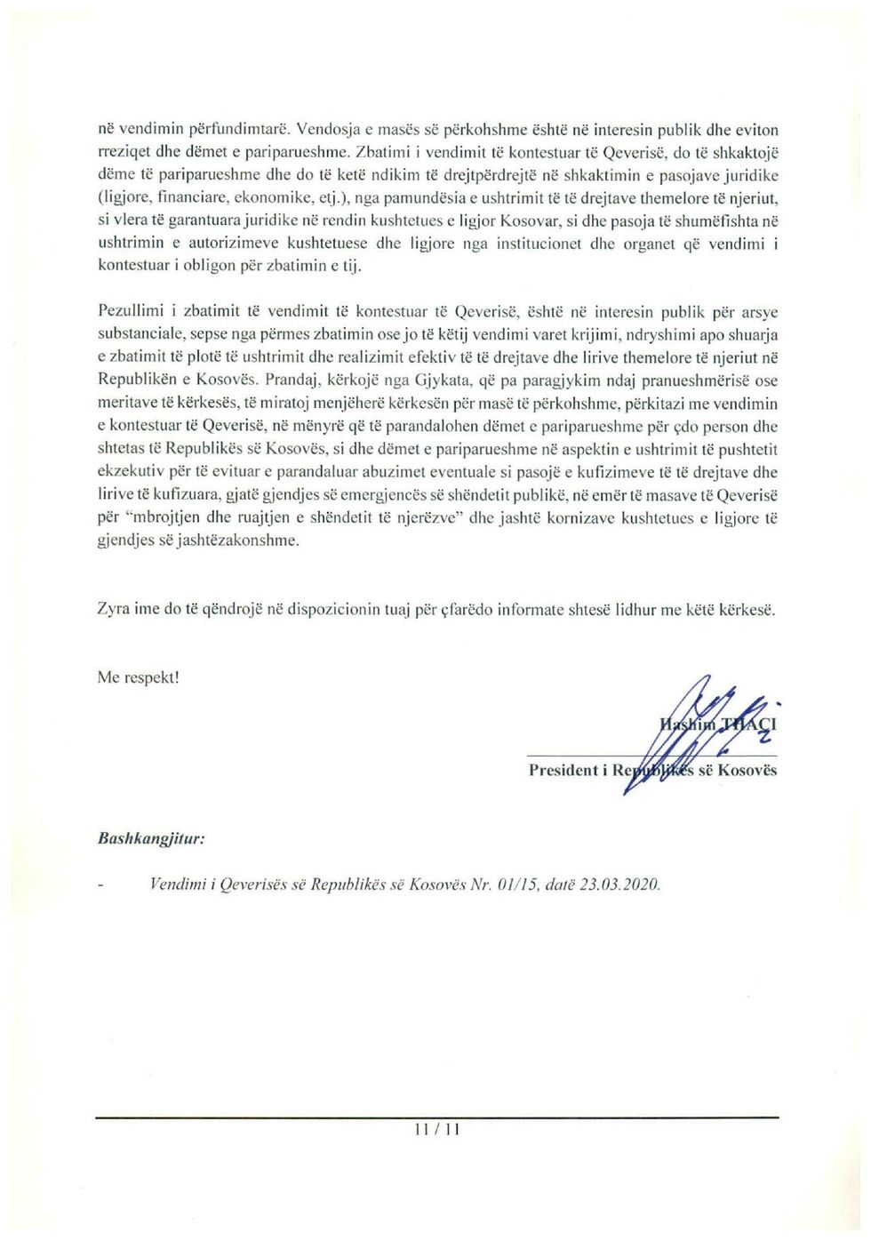 332 Kerkese Gjykates Kushtetuese te Republikese se Kosoves page 0011