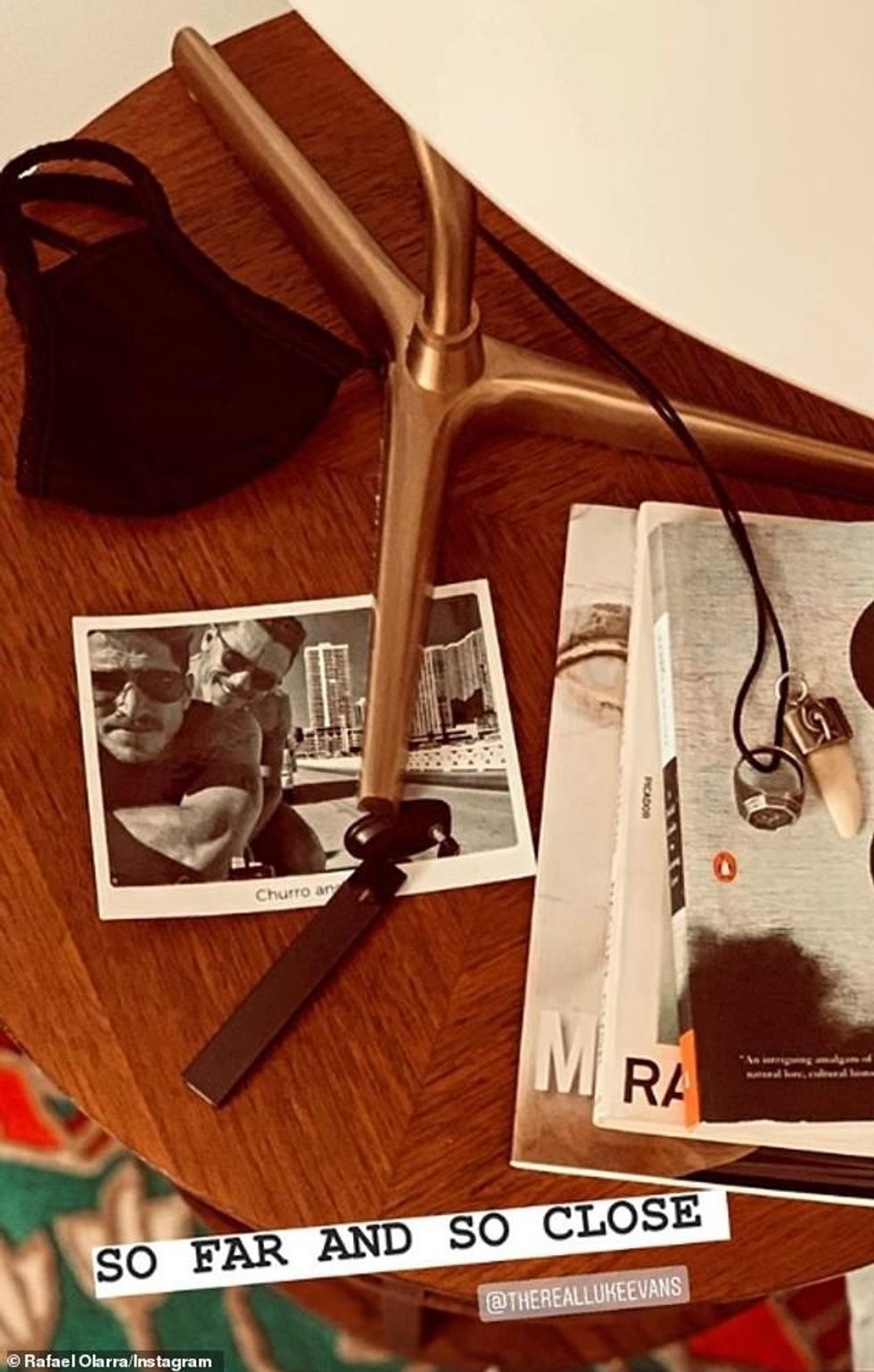 34989920 8892293 Rafael also shared a photo of his bedside table which has a phot a 9 1603962821963