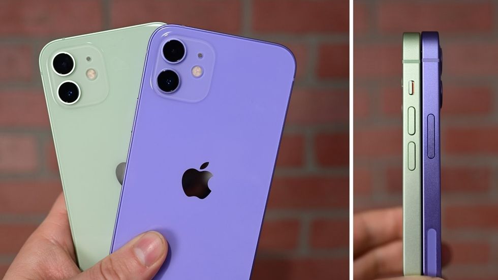 41816 81117 Green and Purple iPhone 12s xl