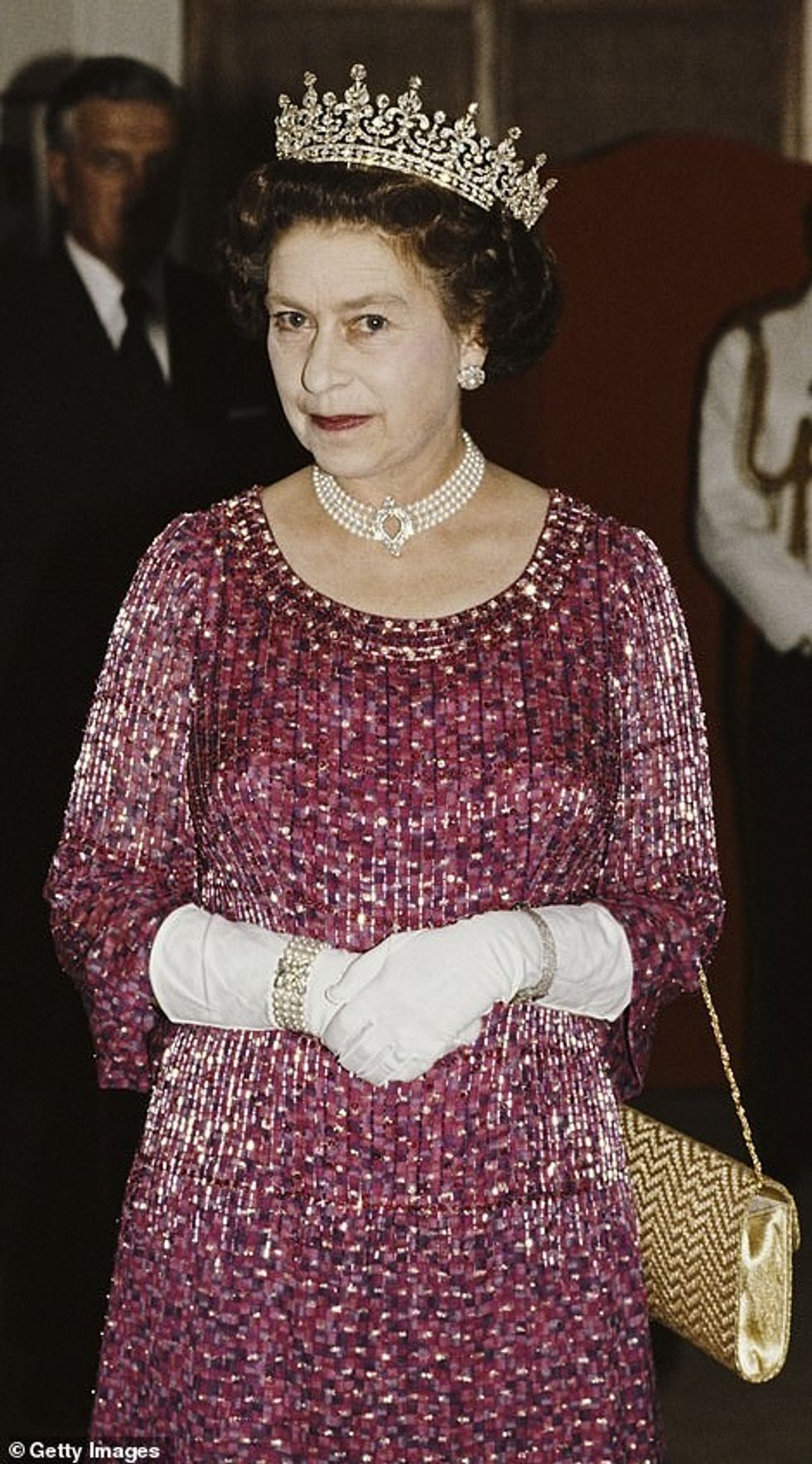 41871342 9481635 Her Majesty in the choker in 1983 a 51 1618665577054