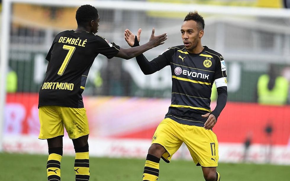 5. Pierre Emerick Aubameyang – Ousmane Dembele = 13 gola 5 asistime