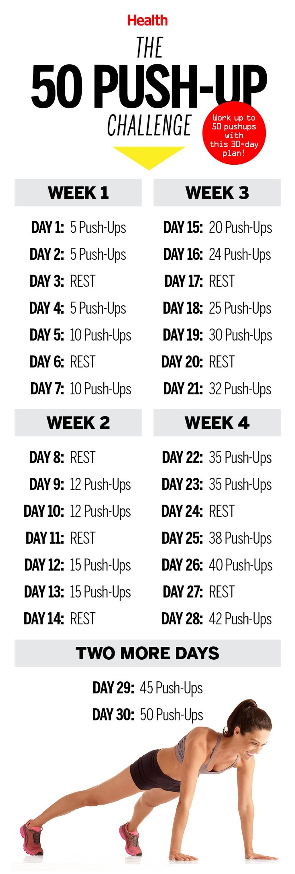 50 push ups challenge