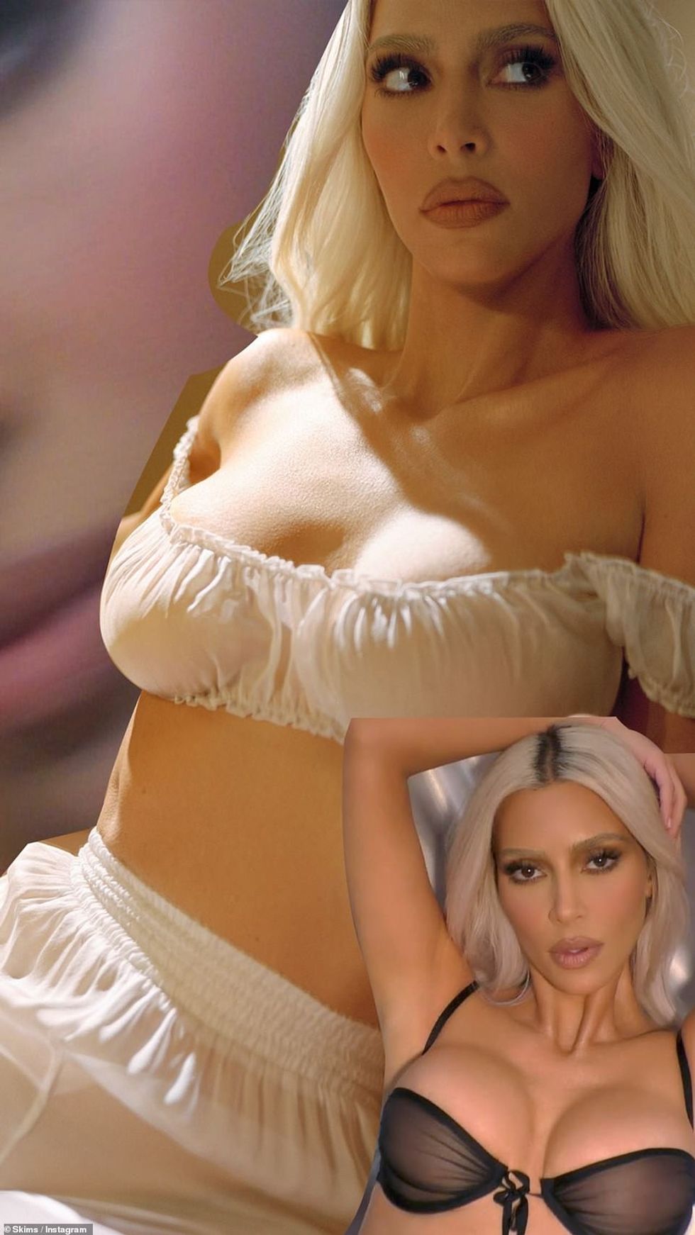 58926609 10905187 As she laid out on some silky white bedding the KKW Beauty found a 10 1654885366892